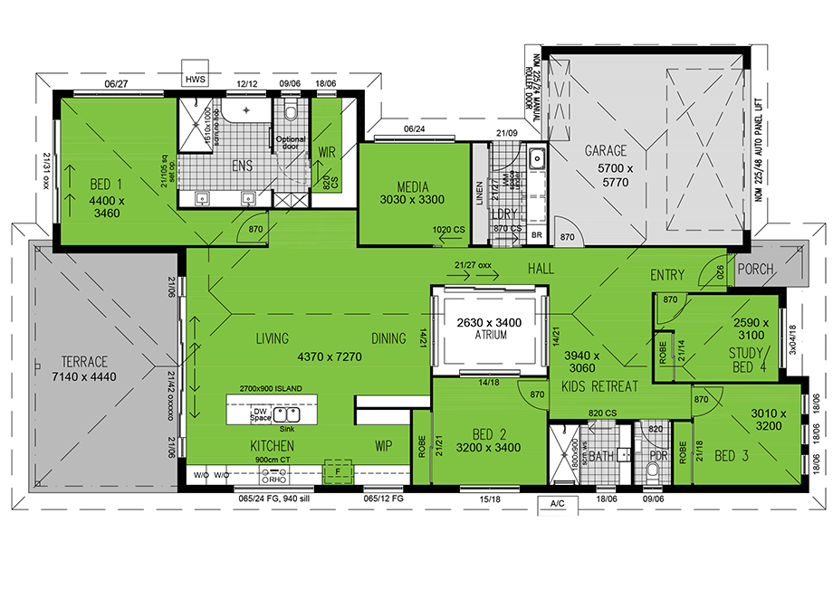 Floorplan of the harmony house & land package